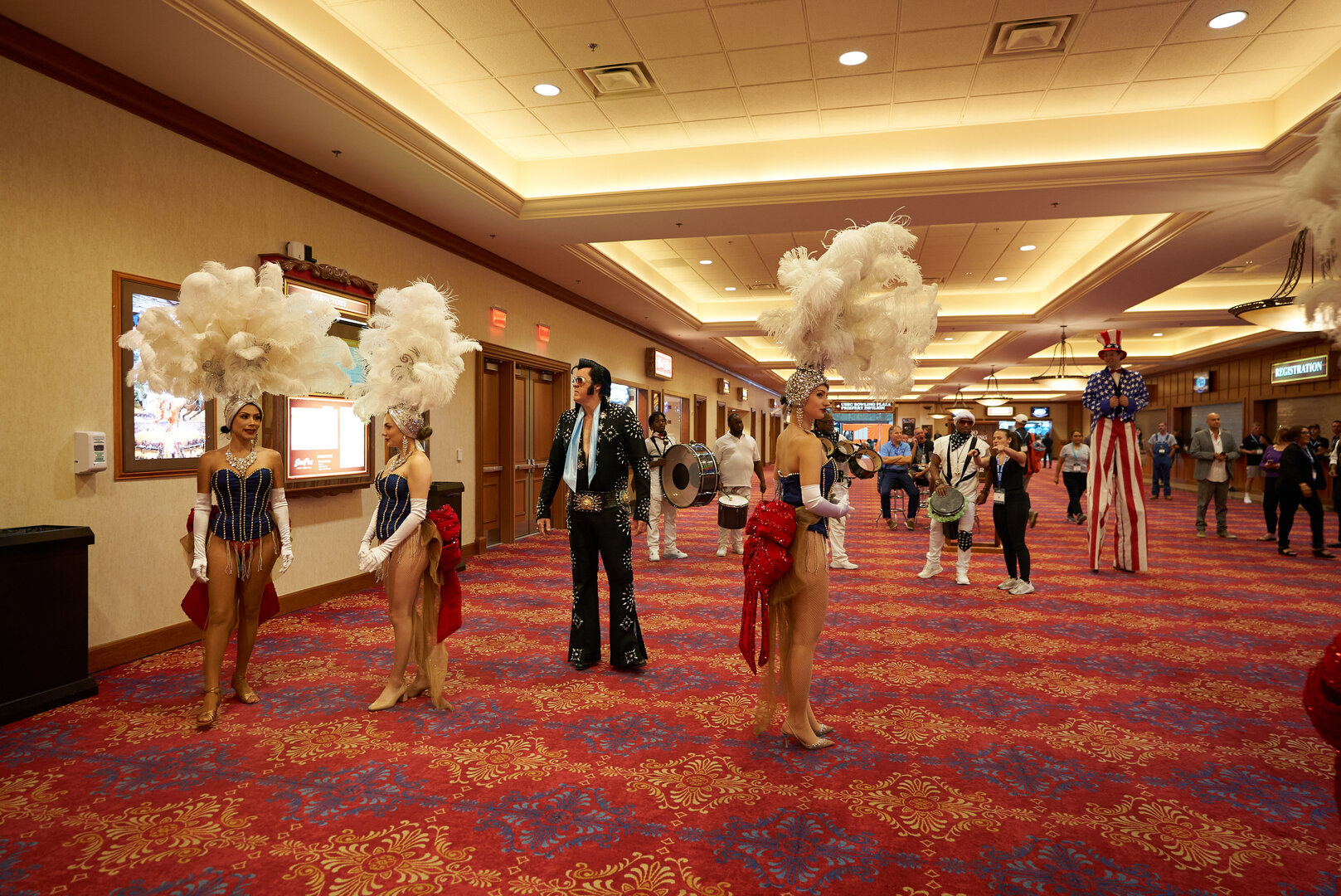 Show floor entertainment