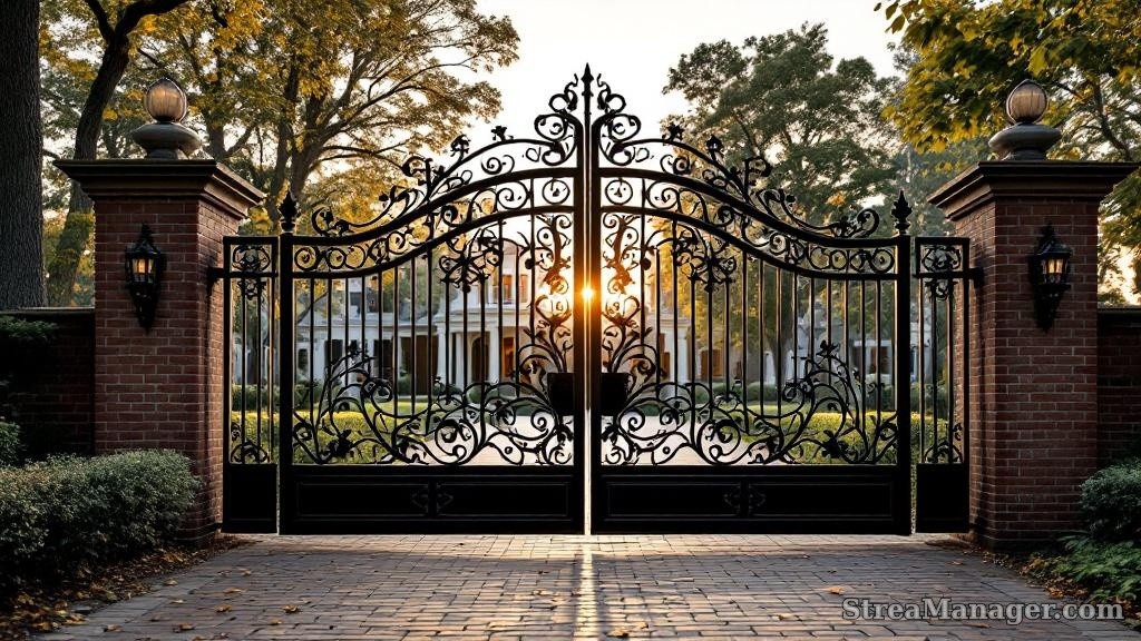 Decorative Wrought Iron Gate